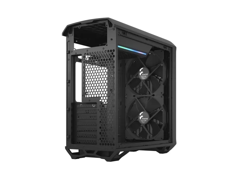 Fractal Design Torrent Compact - Tower - udvidet ATX - ingen strømforsyning (ATX) - sort TG mørk tone - USB/Lyd