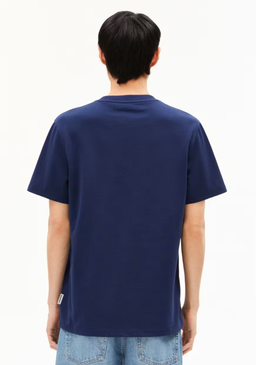 Armedangels T-Shirt Maarkos Blue Noon