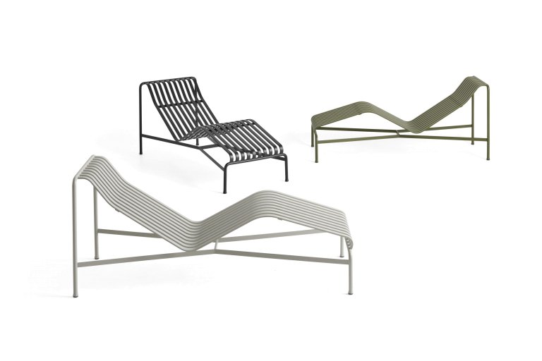 Hay Palissade Chaise Longue ligbed Anthracite