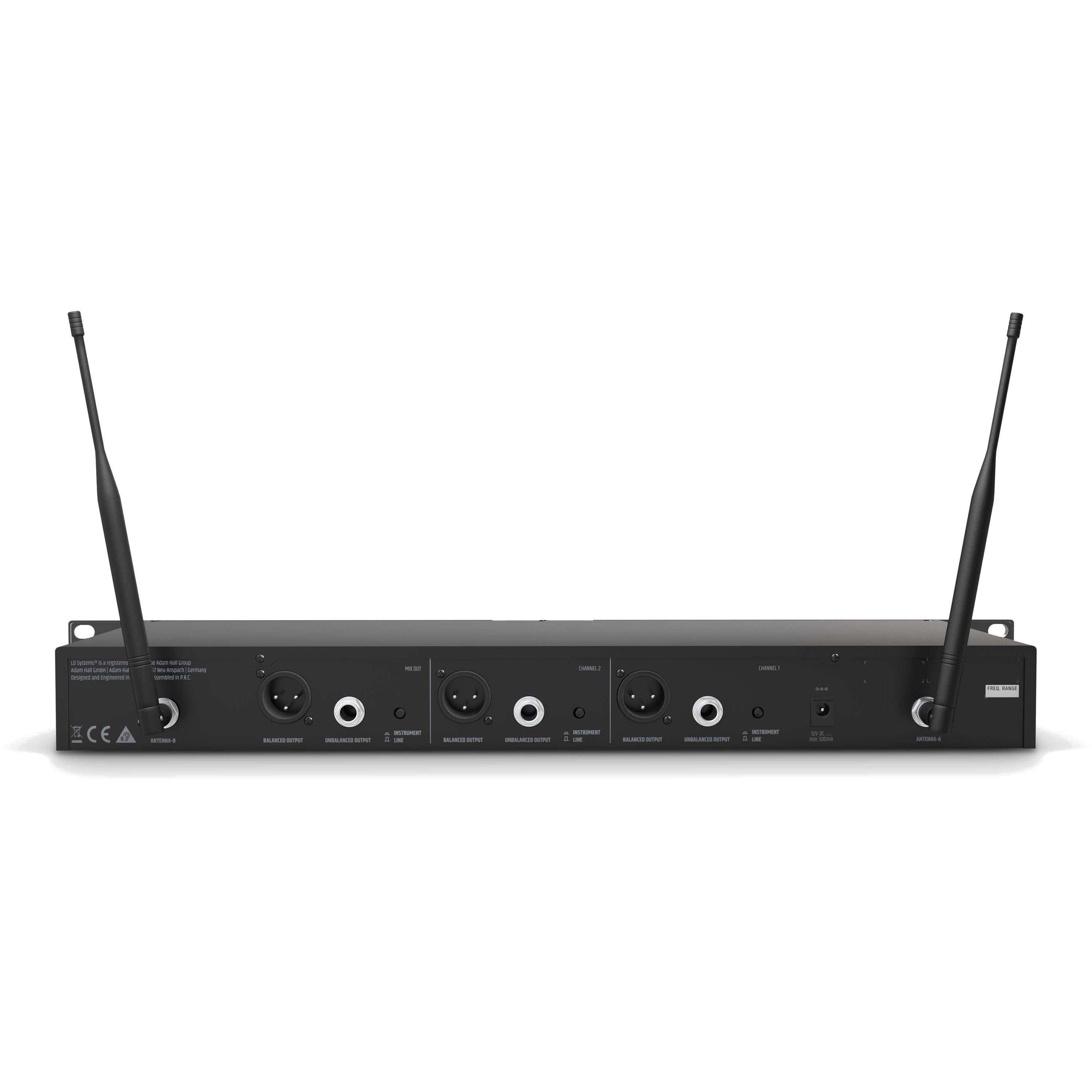 LD Systems U505 HHD 2 dual handheld systeem (584-608 MHz)