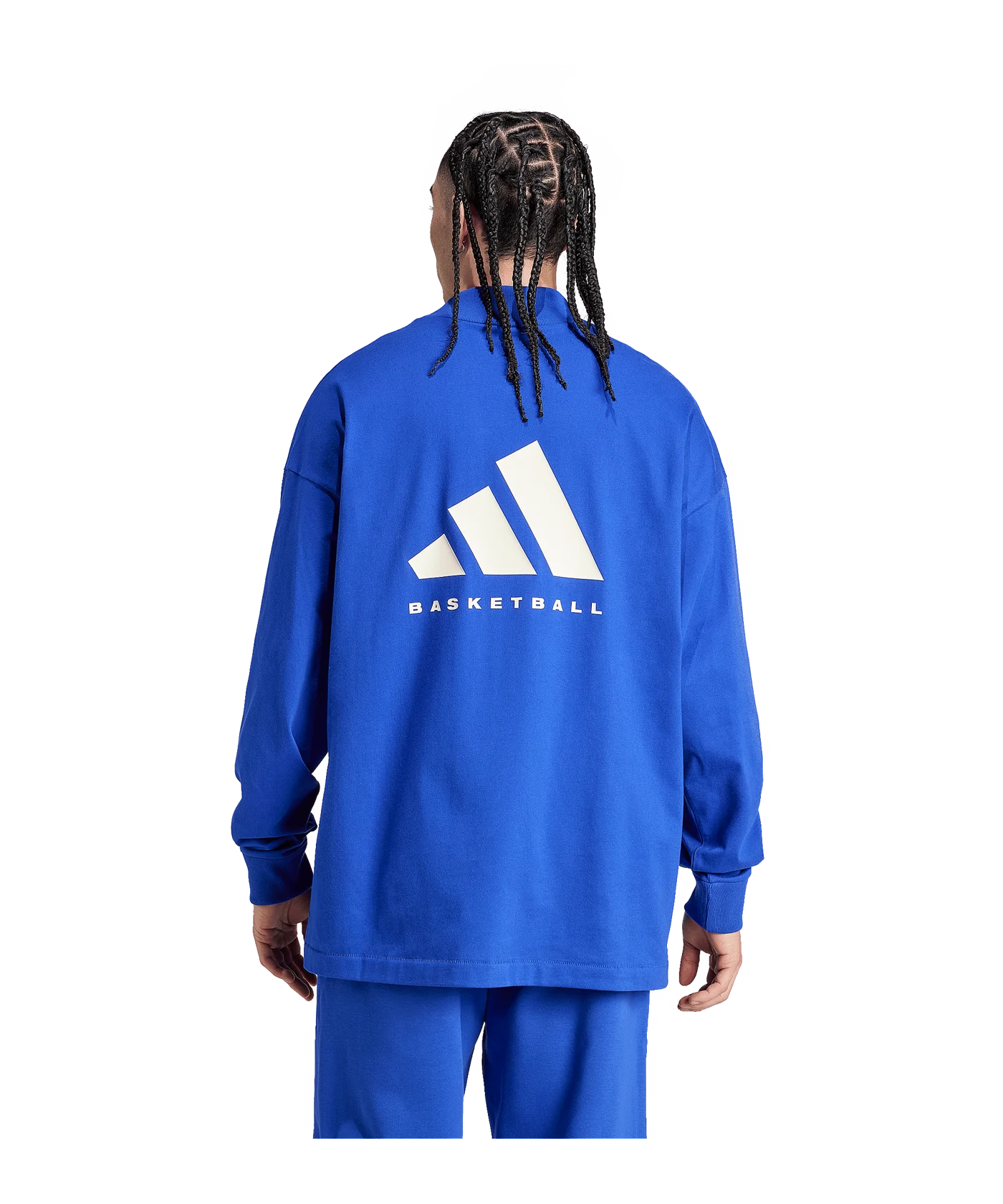 adidas Basketball Trikot langarm Blau