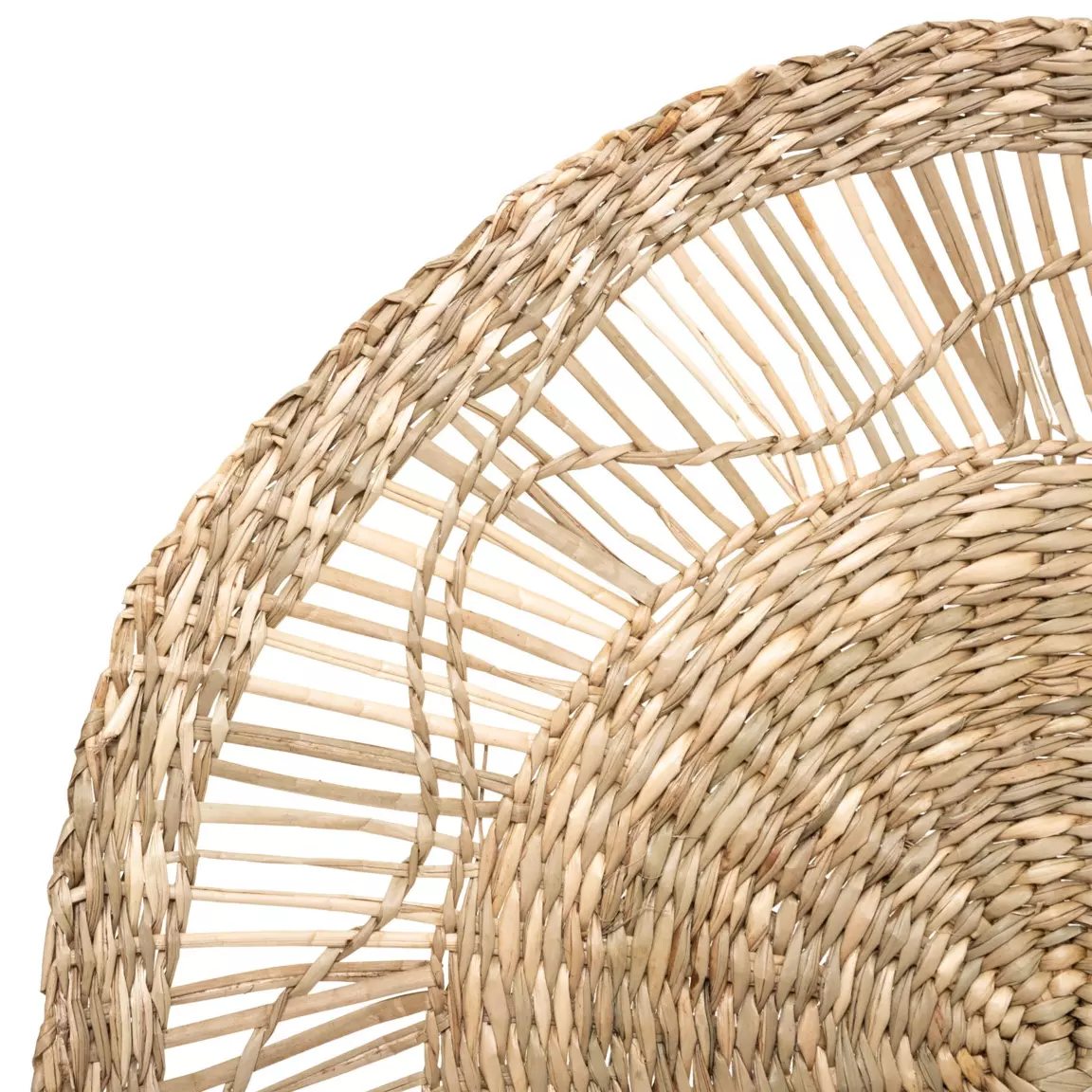 Lot de 3 décorations murales roseau (D20-30-45 cm) Seagrass Naturel