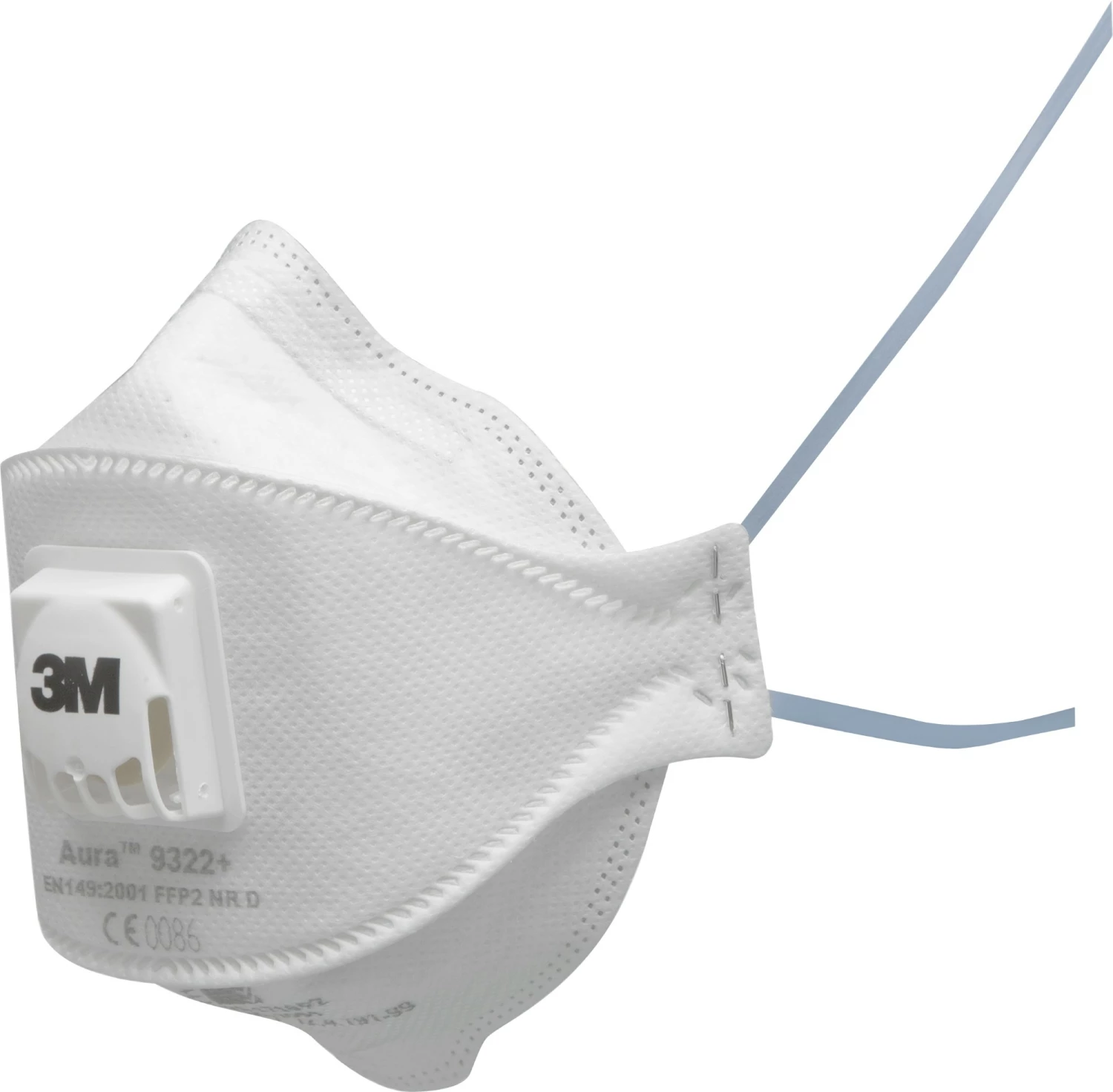3M 9322  Aura Stofmasker - FFP2 - Onderhoudsvrij - Plooibaar - Met uitademventiel