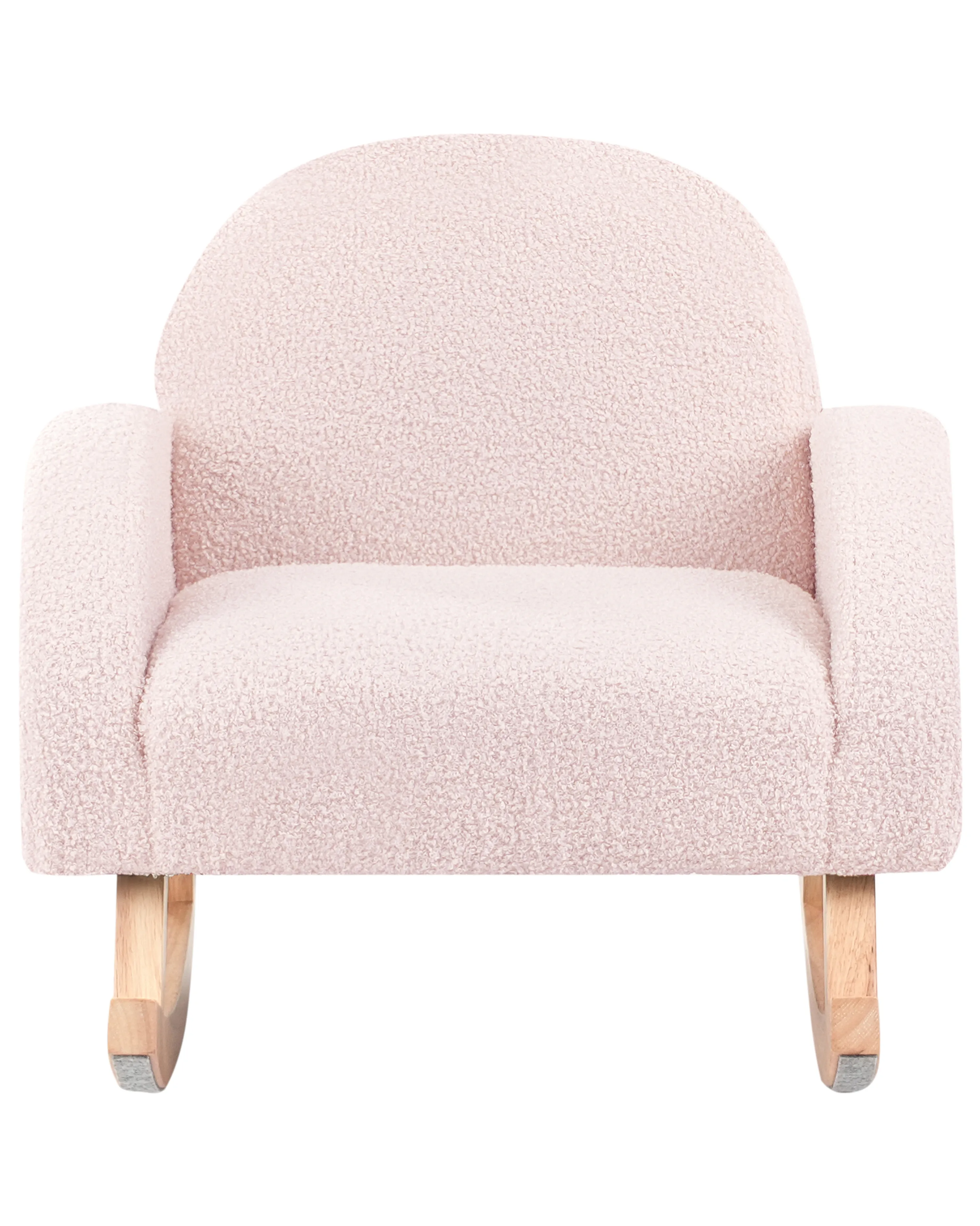 Kinderschommelstoel HUG Bouclé Pastelroze