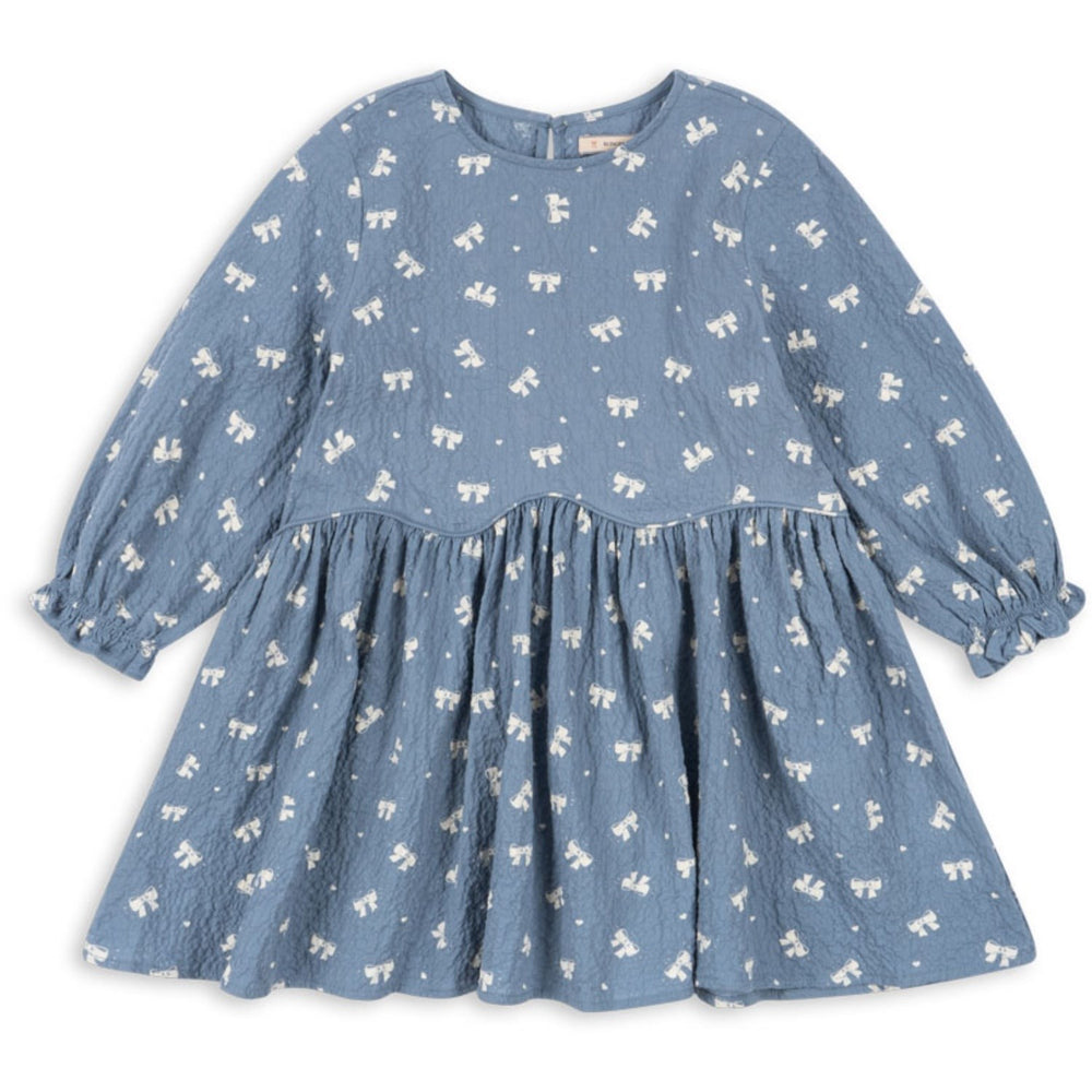 Køb Konges Sløjd Boucle Blue Vida Kjole GOTS