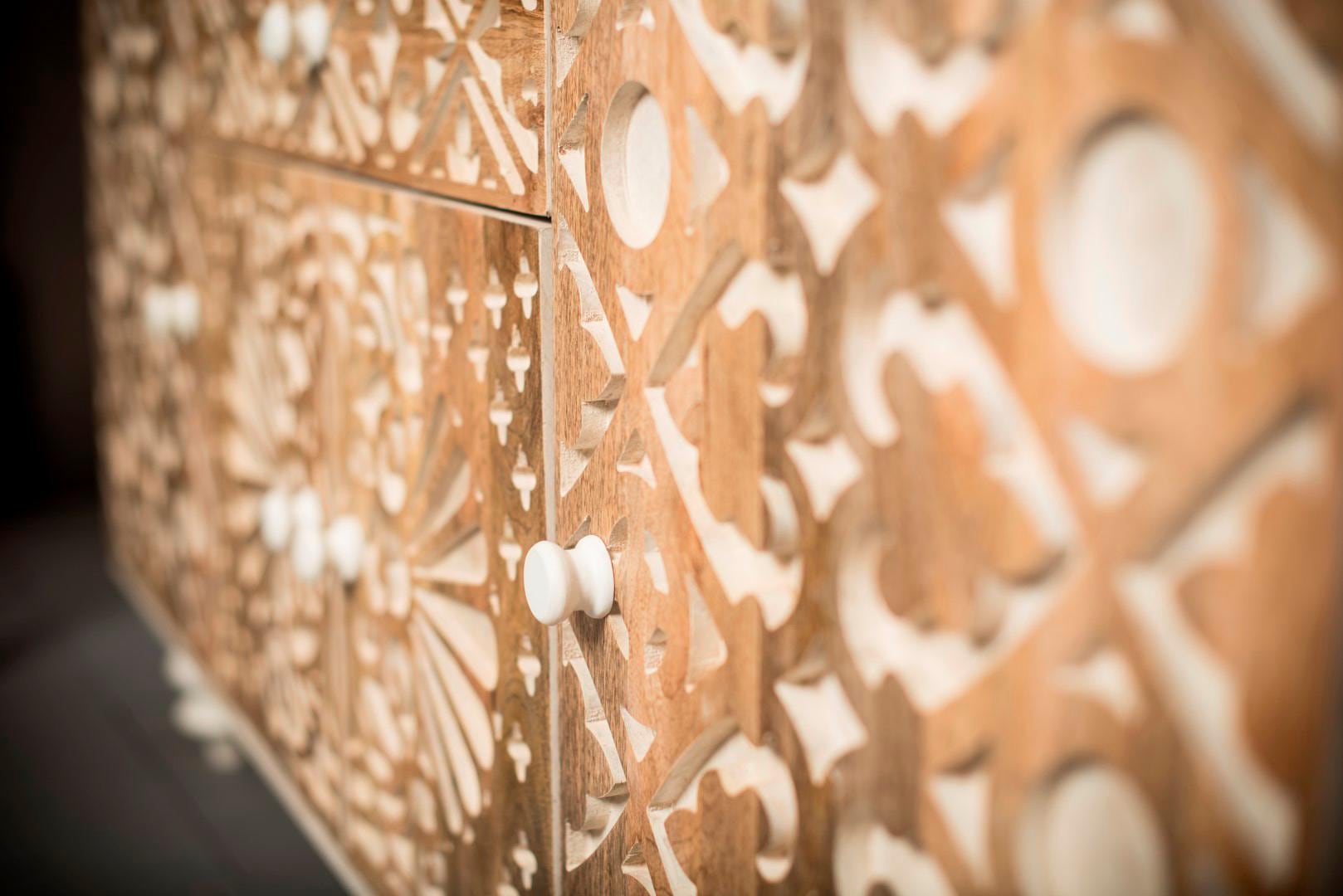 Home affaire Sideboard »Spring« Kommode aus massivem Mangoholz, Breite 160 cm