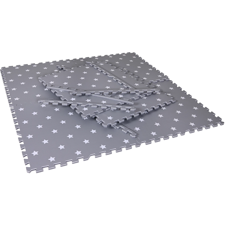 knorr toys® Softteppich Matte grau Sterne
