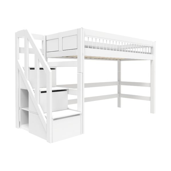 LifeTime Breeze Lage Hoogslaper – Trapkast – Luxe Lattenbodem