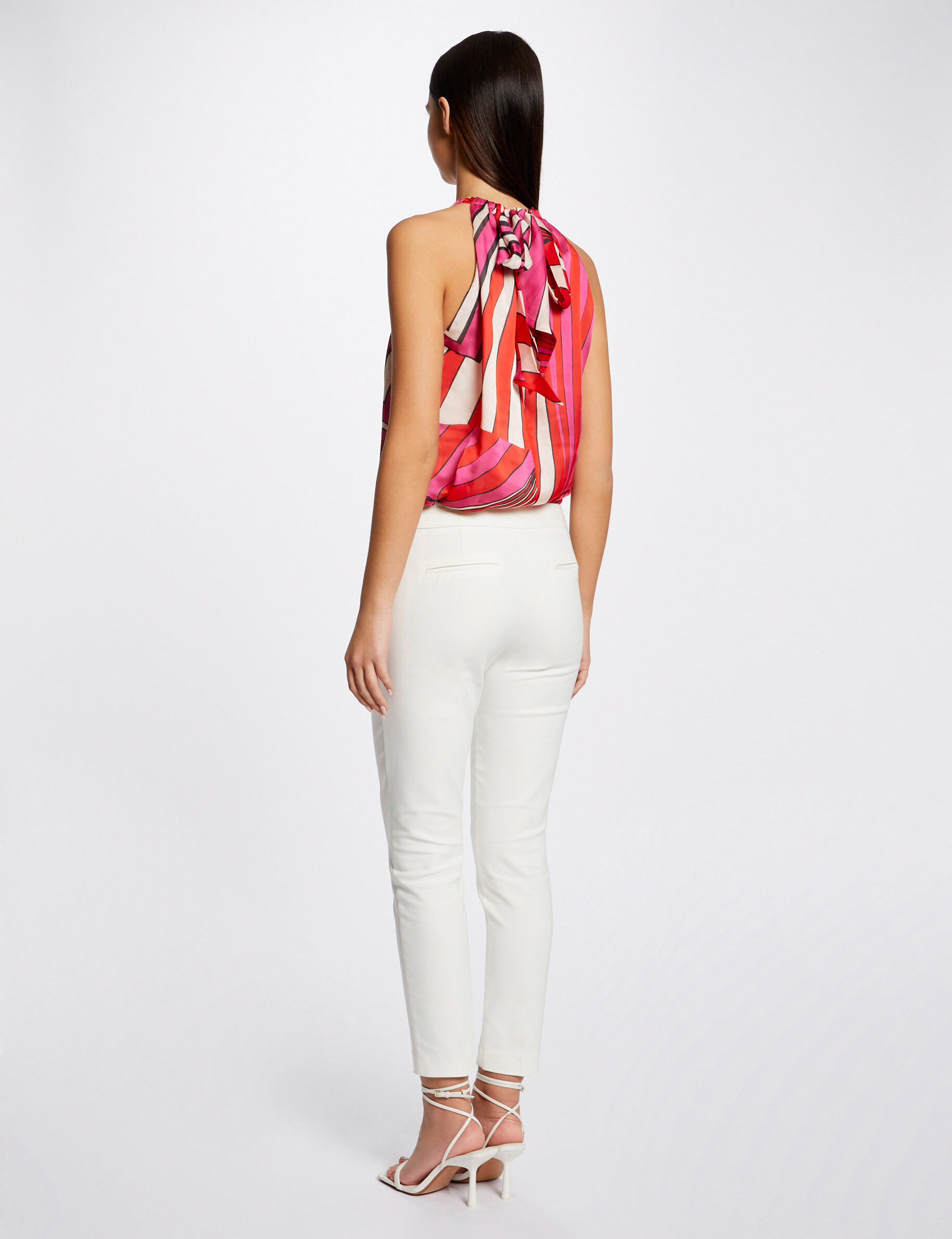 Blouse sans manches imprimé géométrique multico femme - multico