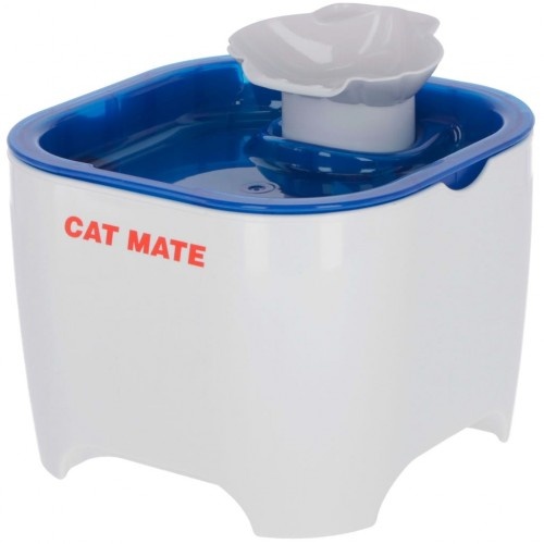 Fonte de água branca para animais de estimação