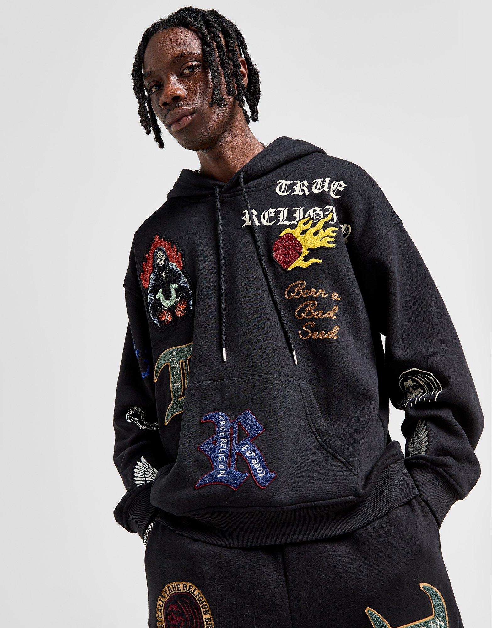 True Religion Sweat à Capuche Patch Homme