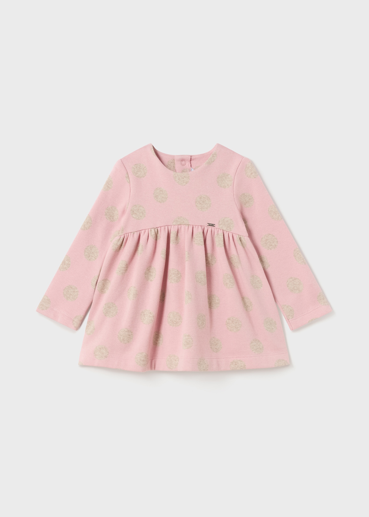 Vestido infantil com estampa jacquard