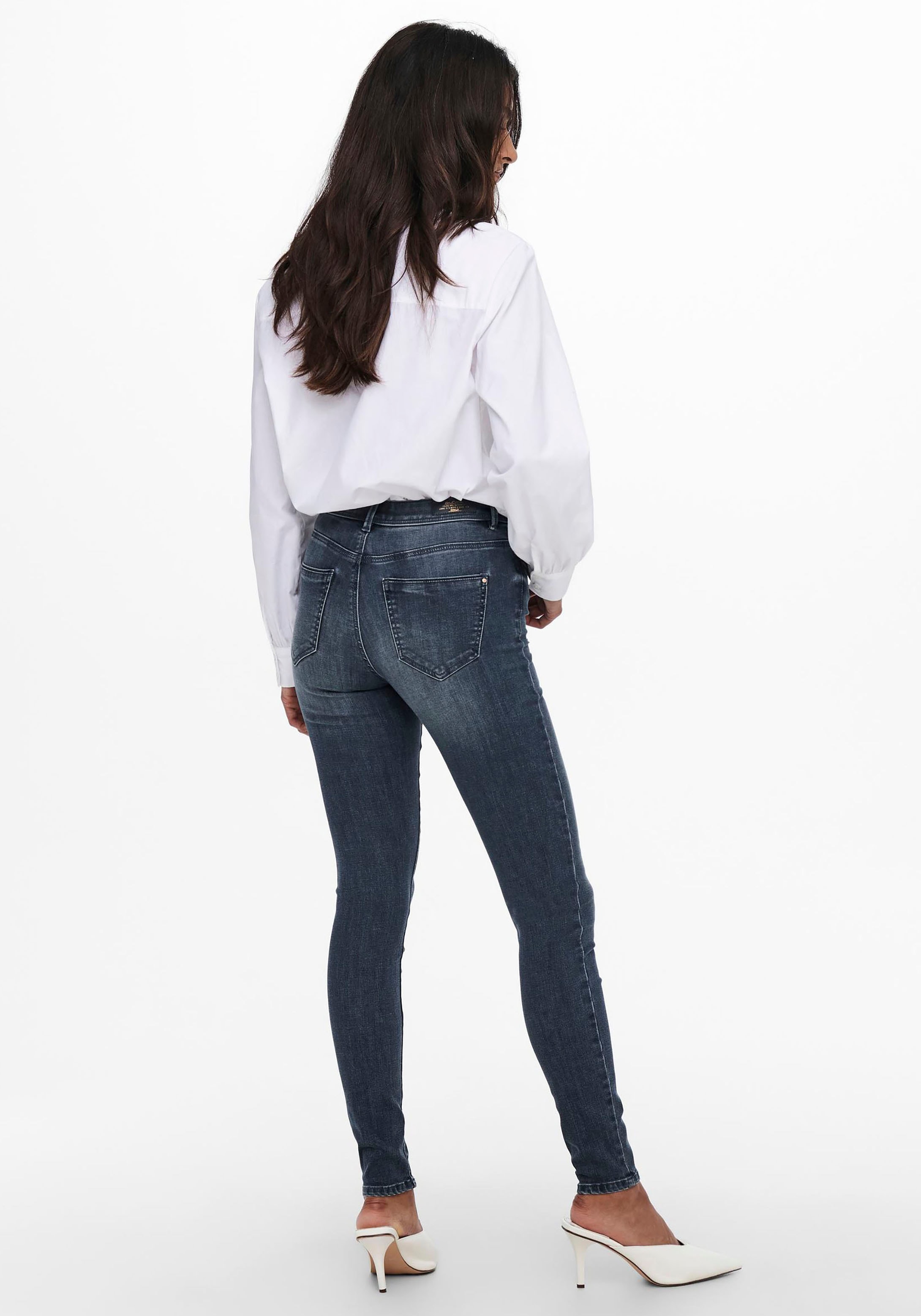 ONLY Skinny-fit-Jeans »ONLWAUW LIFE MID SK DNM«