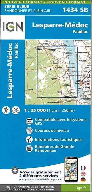 IGN - 1434 SB LESPARRE 1 25 000