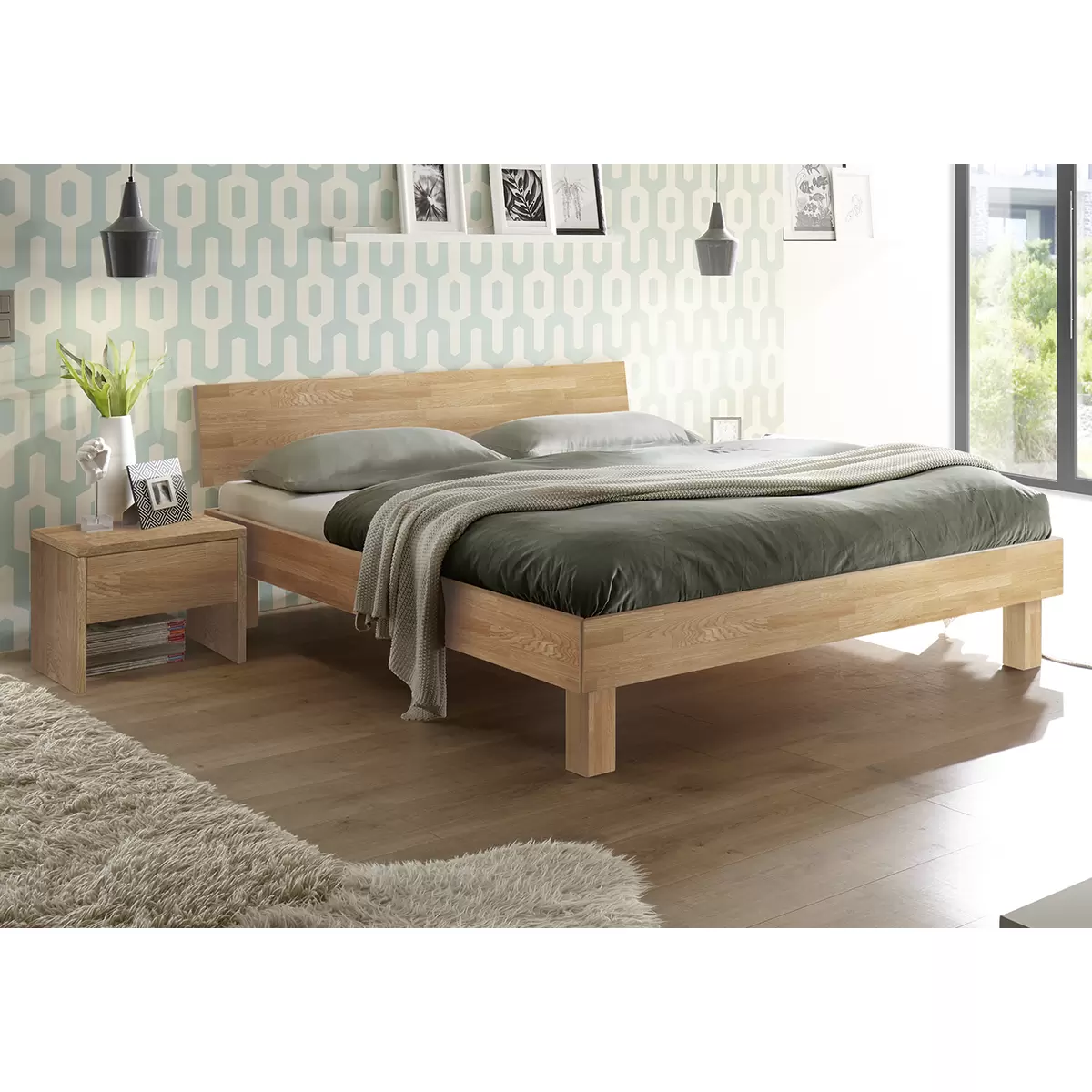 Hasena Bett 140x200 Forti 140 x 200 Eiche