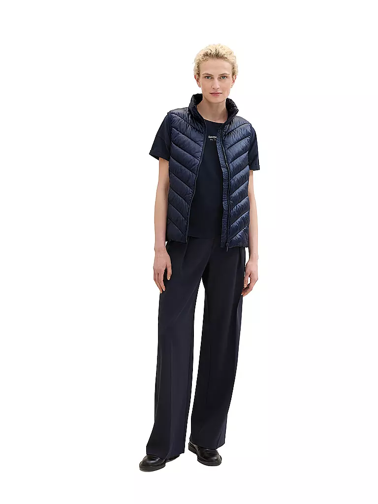 TOM TAILOR Steppgilet blau