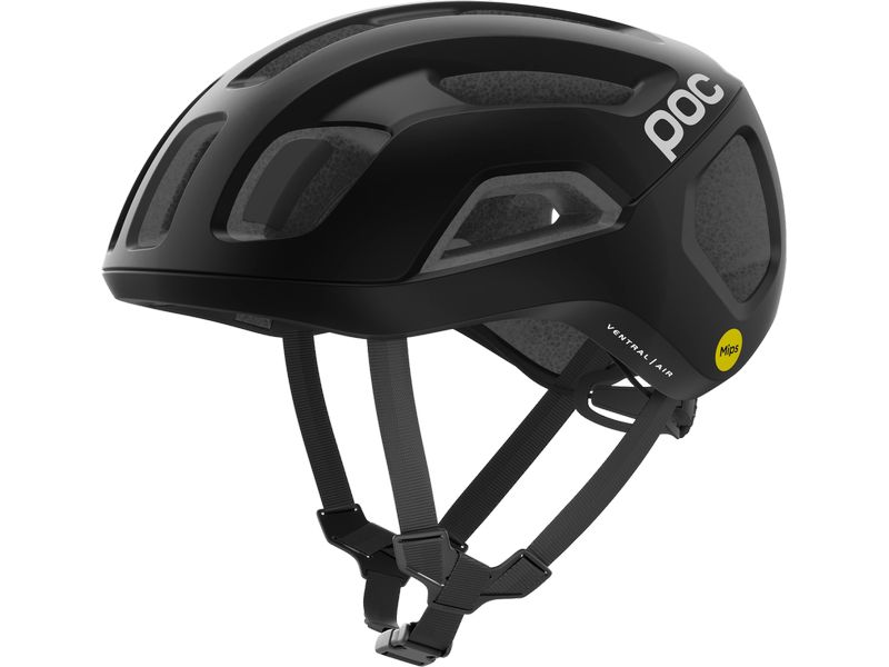 POC Helm Ventral Air MIPS Uranium Schwarz Matt, M Fahrradhelm