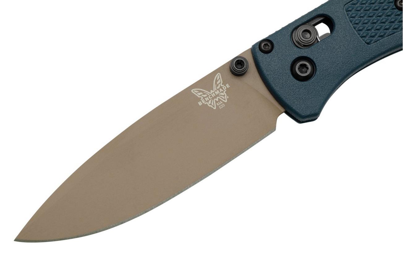 Benchmade Bugout 535FE-05 Crater Blue Grivory, Flat Dark Earth Cerakote zakmes