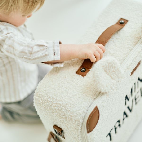 Childhome Teddy Mini Traveller Kinder Koffer - Offwhite