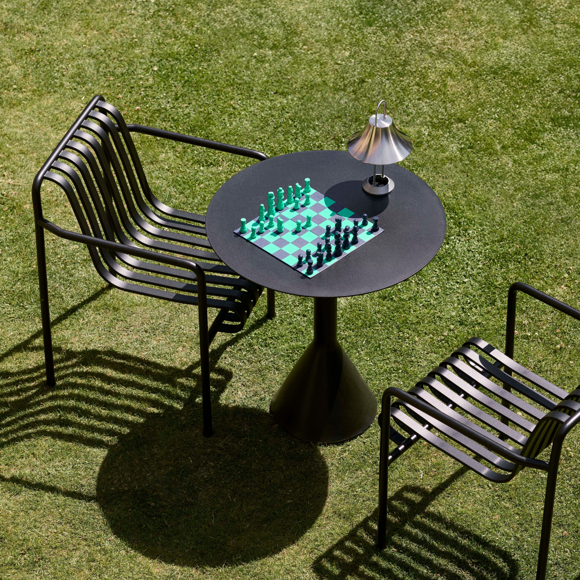 Tuinstoel Palissade Dining met armleuning anthracite