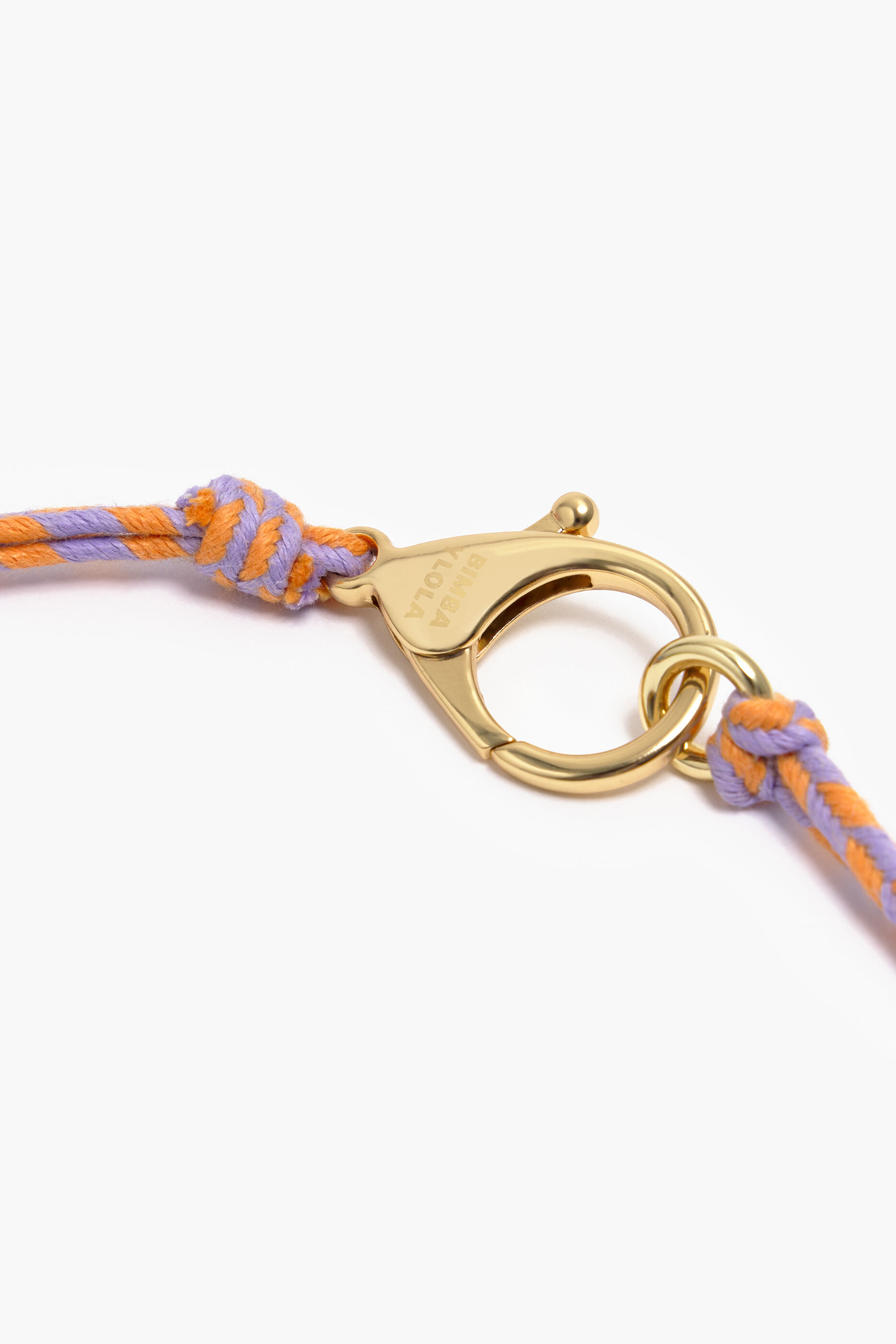 Colar de cordão com flores multicoloridas