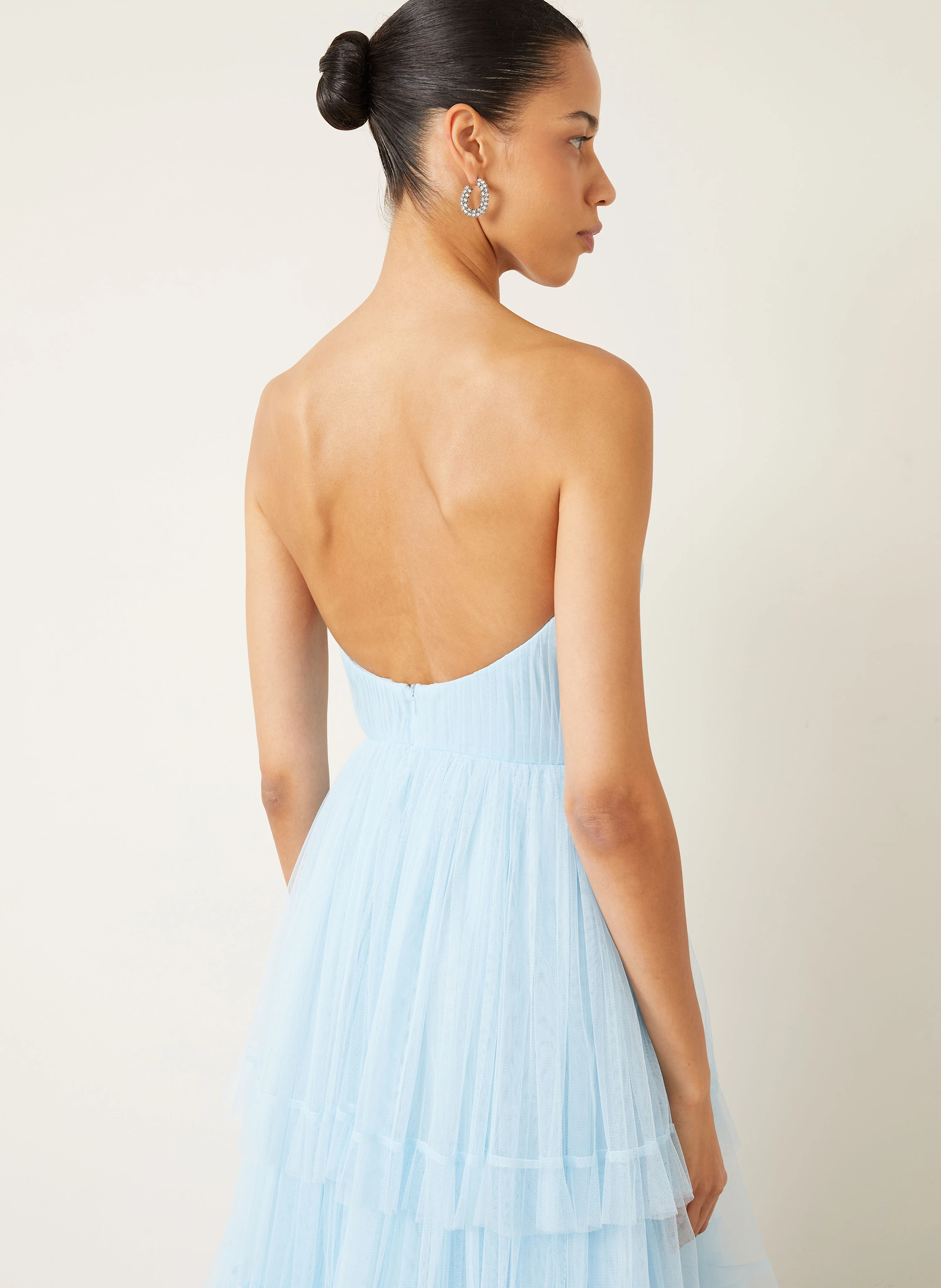 VERA WANG Bandeaukleid ANGERE mit Plissees