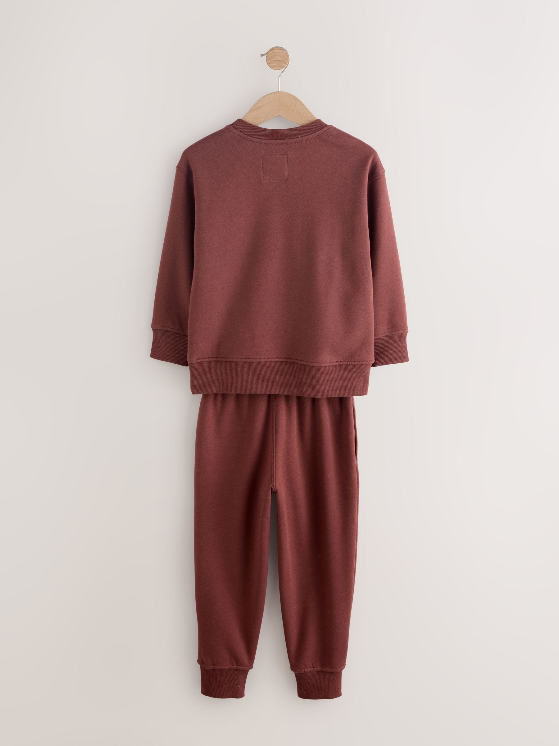 Roestbruin - Enkele behaaglijke fleece pyjama (3 - 16 jr)