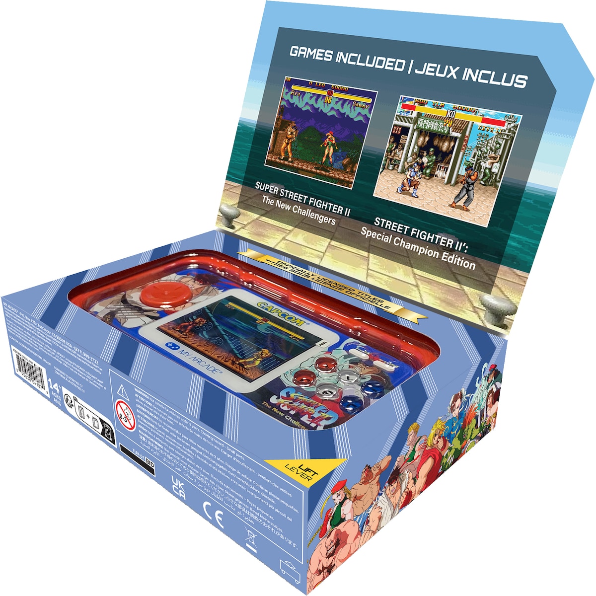 My Arcade Pocket Player Super Street Fighter II håndholdt konsoll