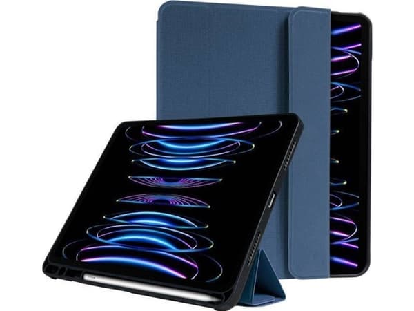 Etui na tablet Crong Crong FlexFolio Etui iPad Pro 11 (2022-2021) / iPad Air 10.9 (5-4 gen.) z funkcją Apple Pencil (niebieski)