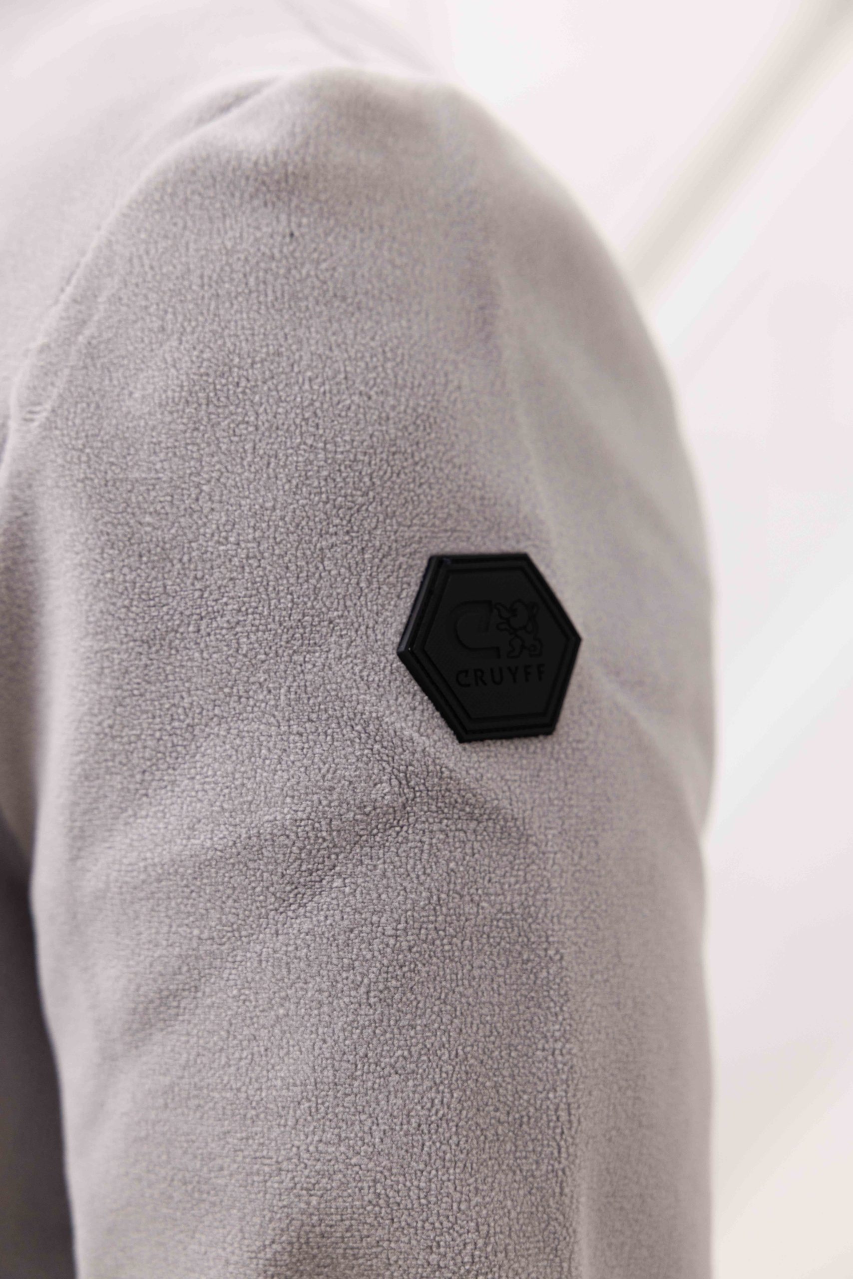 Cruyff Half Zip Fleece Sweater Heren Grijs