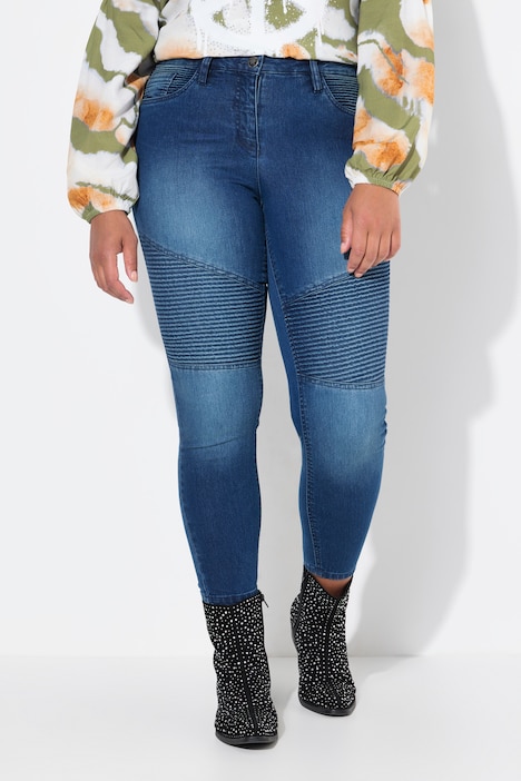 Jeans, Slim Fit, Patch-Look, 5-Pocket