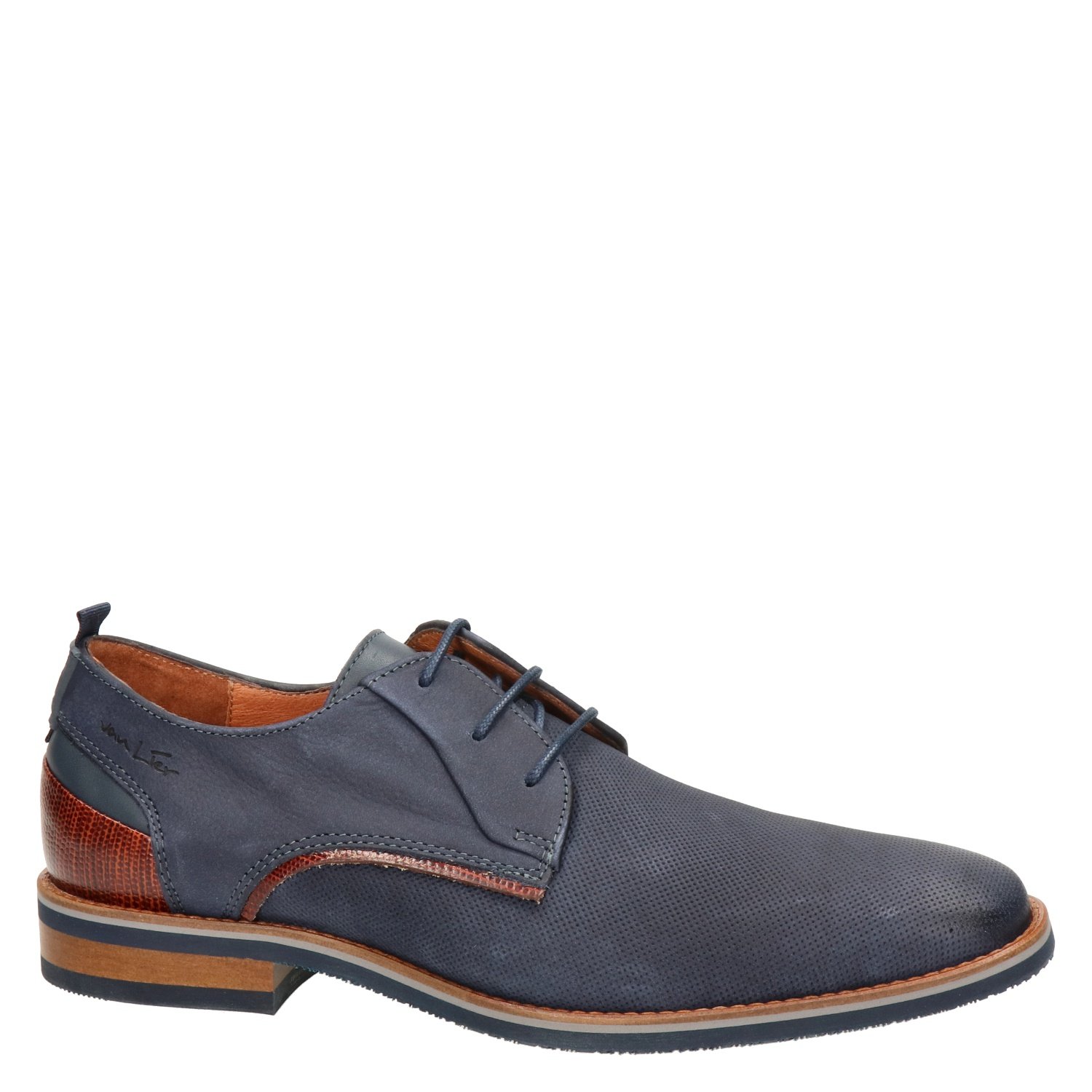 Van Lier Amalfi heren veterschoen Van Lier Blauw
