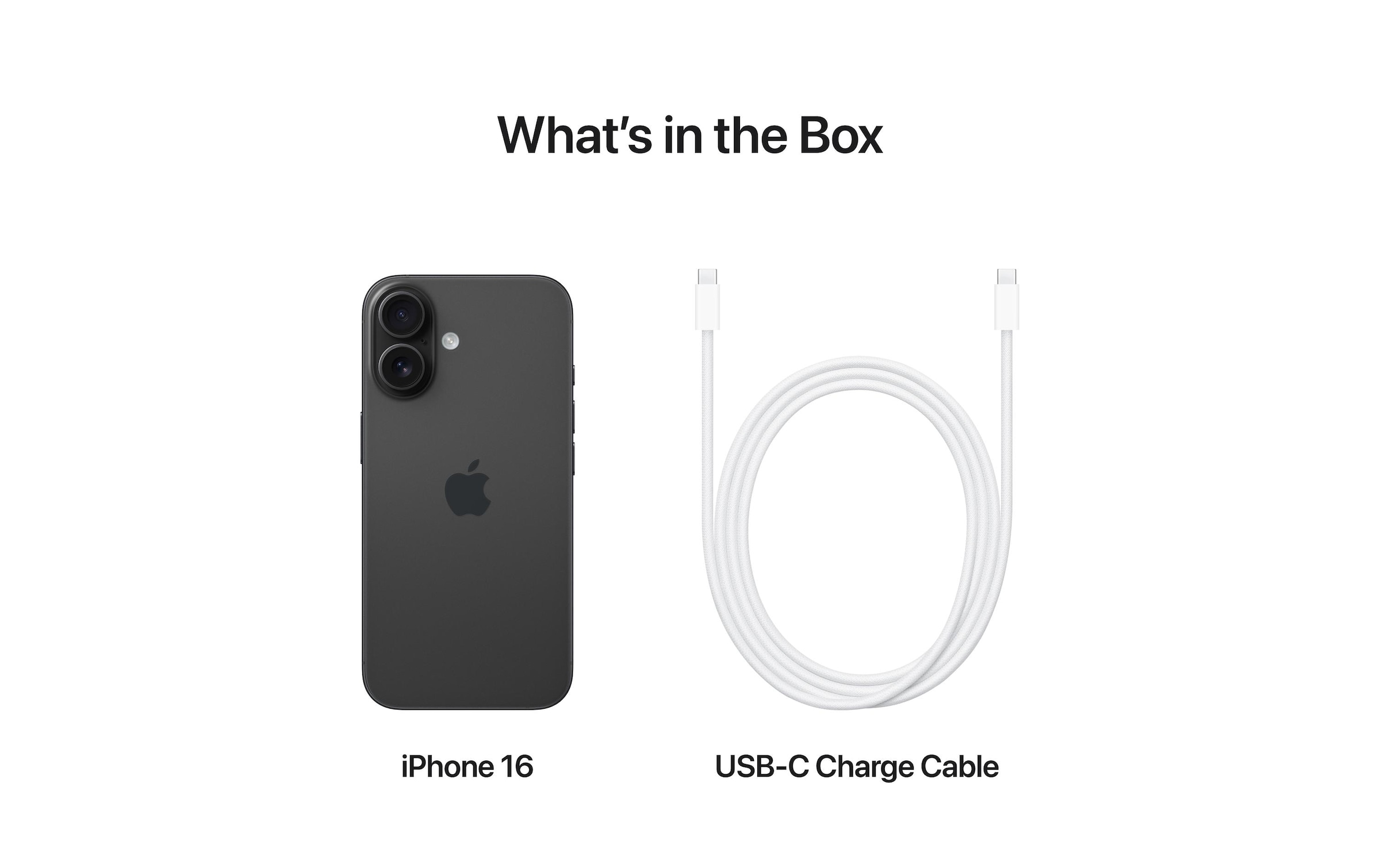 Apple Smartphone »iPhone 16« Schwarz Induktionsladung