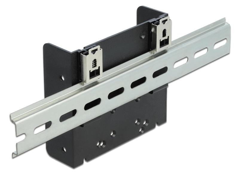 Delock Hutschienen Montagekit für Entwicklerboards Delock 66292 Hutschienen Montagekit für Einplatinencomputer oder 3.5″ Geräte