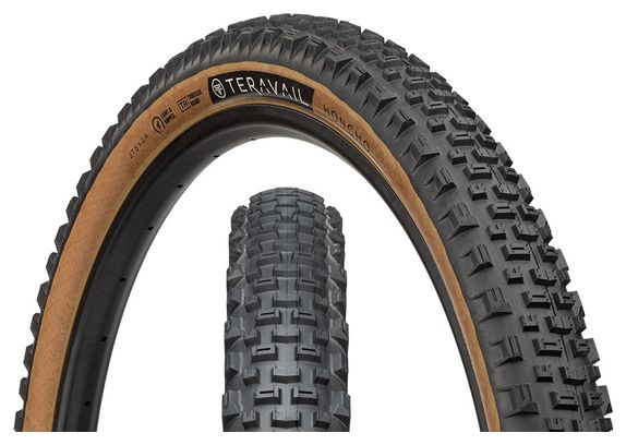 Pneu VTT Teravail Honcho 27.5'' Tubeless Ready Souple Light & Supple Flancs Beiges Tan