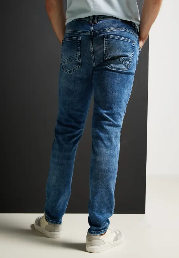Regular Fit Jeans - soft greencast random wash