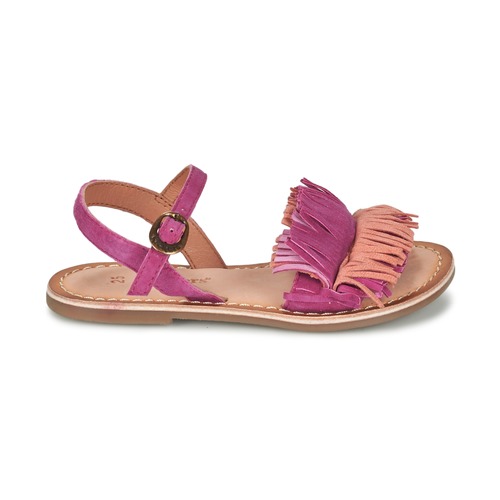 Kickers - DIXFROUFROU KID - Fuchsia / Corail