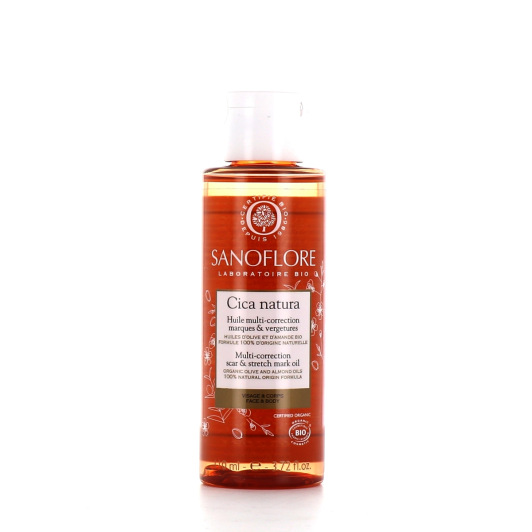 Huile multi-correction marques et vergetures Sanoflore Cica Natura Bio