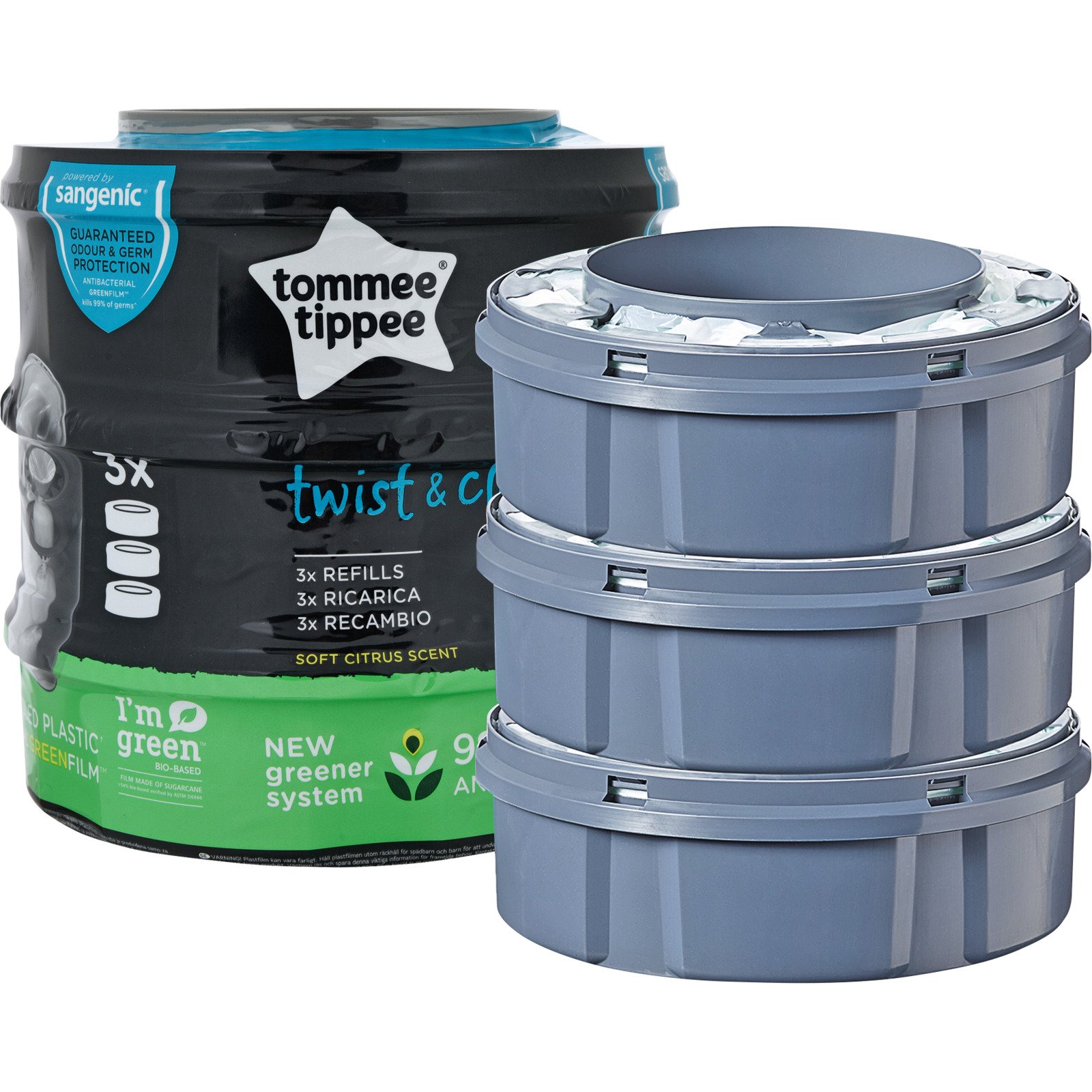 Tommee Tippee Nachfüllkassetten Sangenic Twist & Click 3er Pack