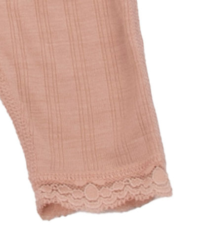 Joha Leggings - Uld/Silke - Fersken