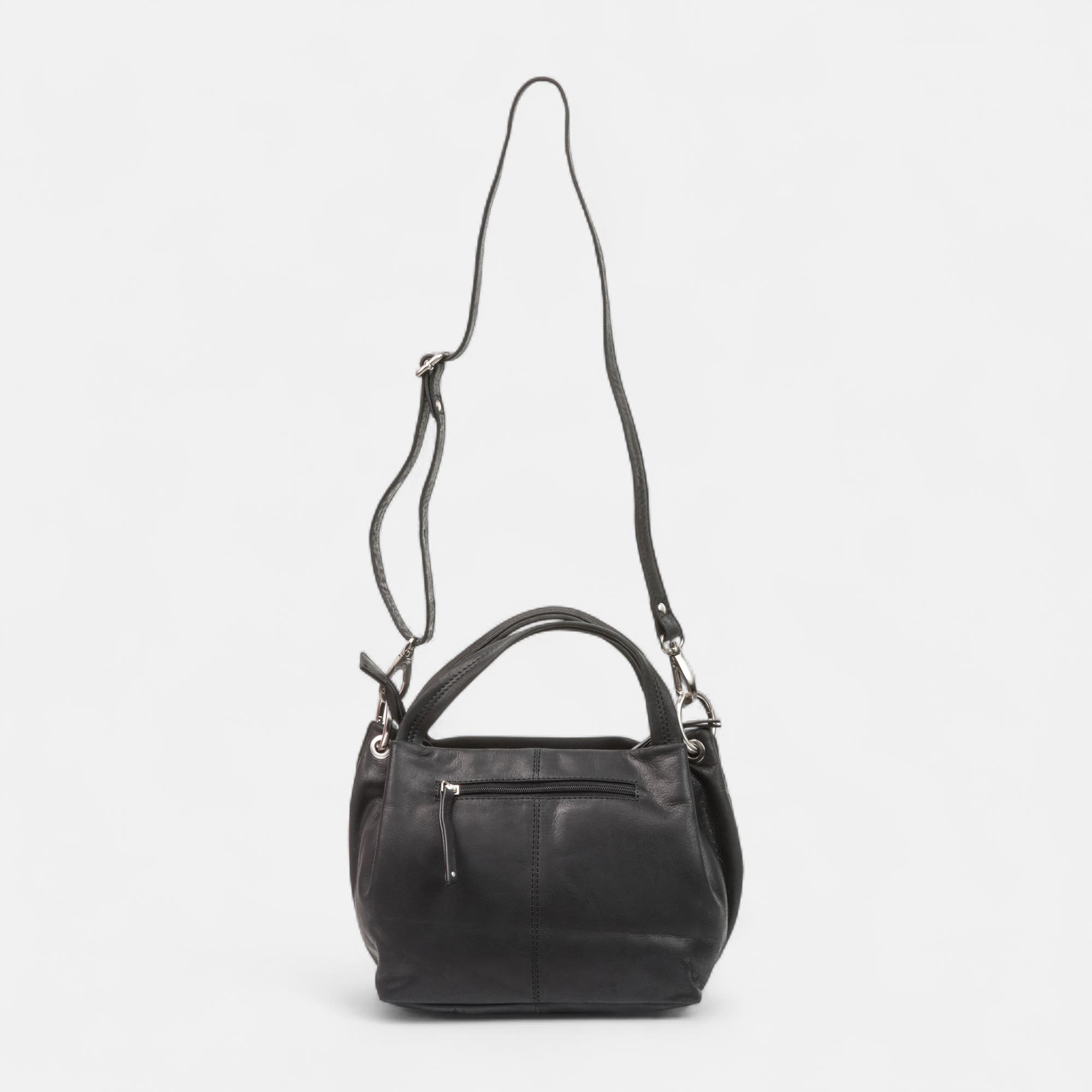 Sac à main en cuir noir