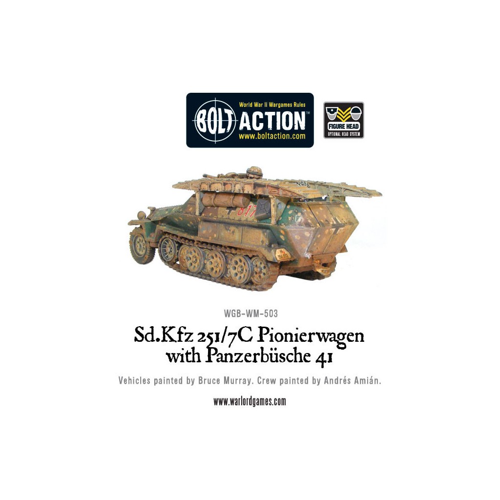 Bolt Action - German - Sd.Kfz 251/7C Pionierwagen with panzerbuchse 41