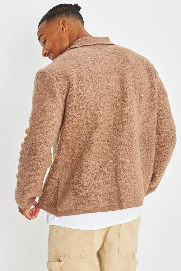 Gilet marron en laine