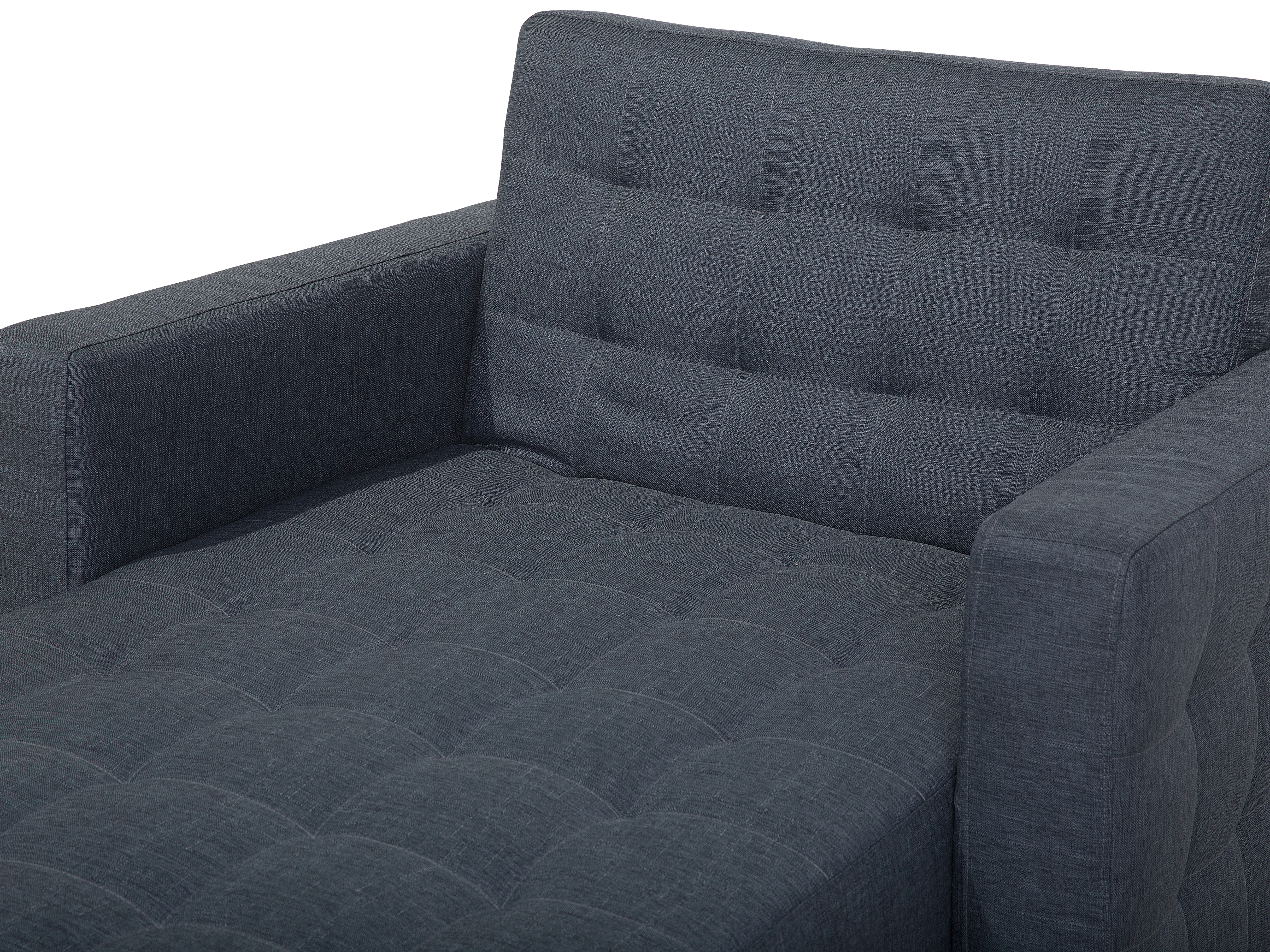 Chaise longue ABERDEEN Stof Donkergrijs