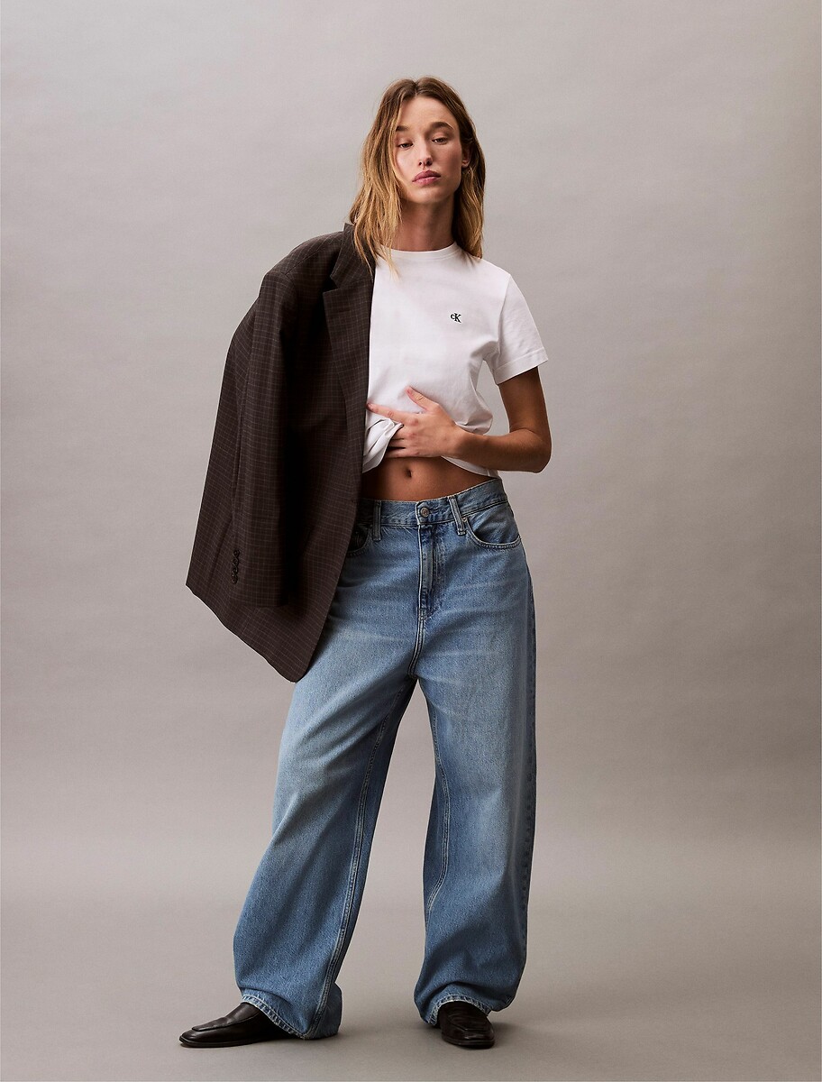 CALVIN KLEIN JEANS<br>Camiseta com gola redonda e mangas curtas