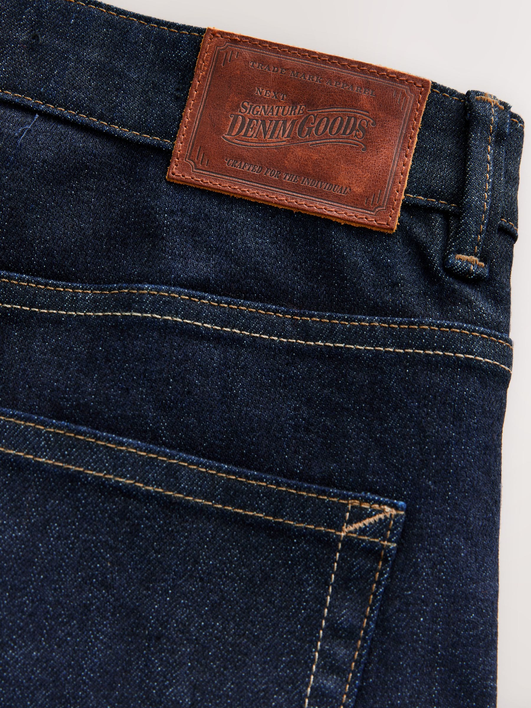 Indigo blauwe wassing - Slim Fit - Signature Japanse zelfkant denim jeans