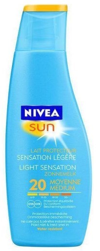 Nivea Zonnebrand Melk Light Sensation SPF 20 200 ml