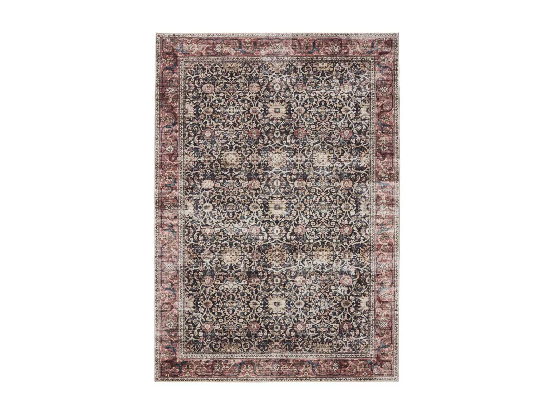 Tapis lavable George Multicouleur/Rouge 160x230 cm