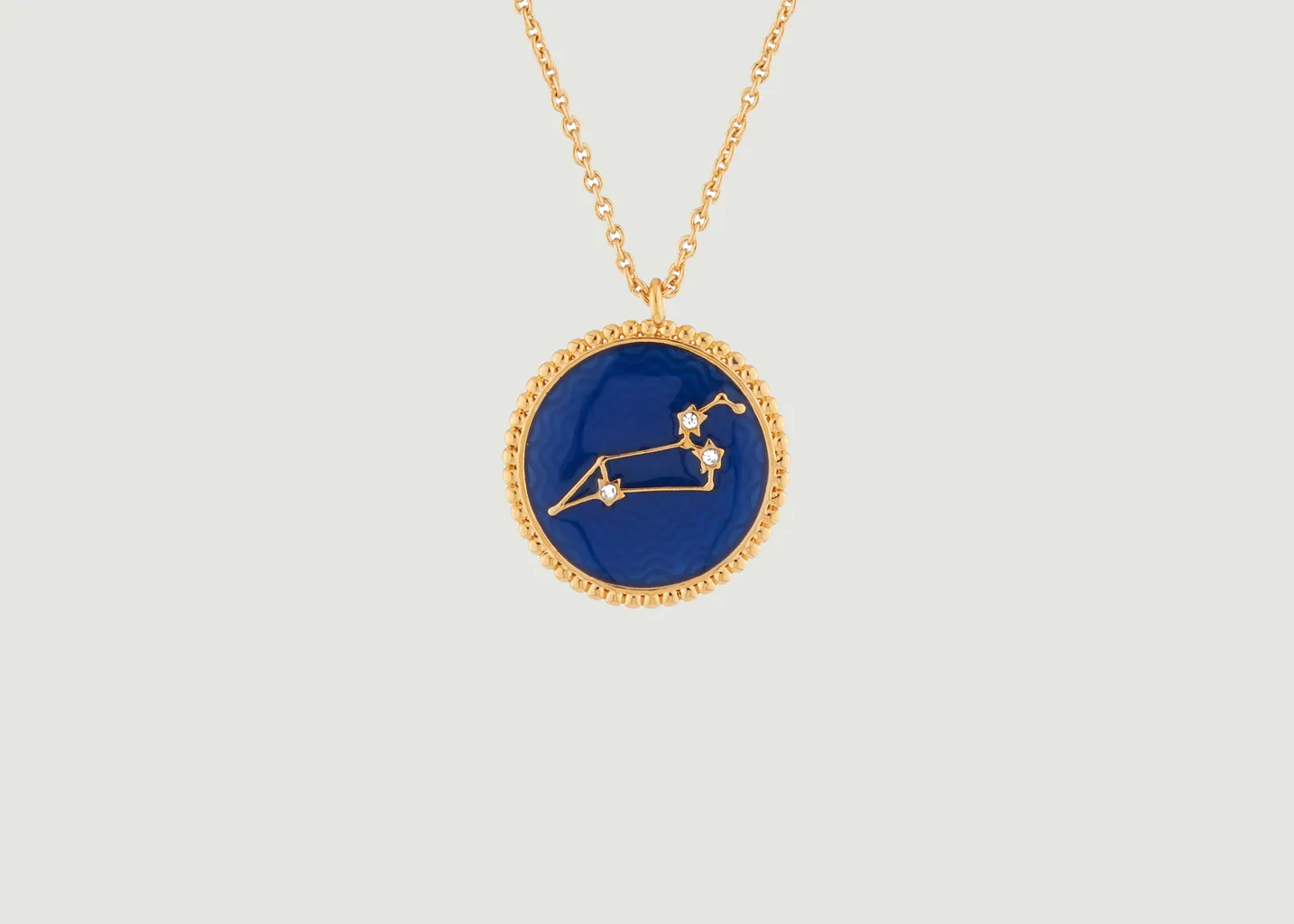 Collier avec pendentif signe astrologique Lion Les Néréides