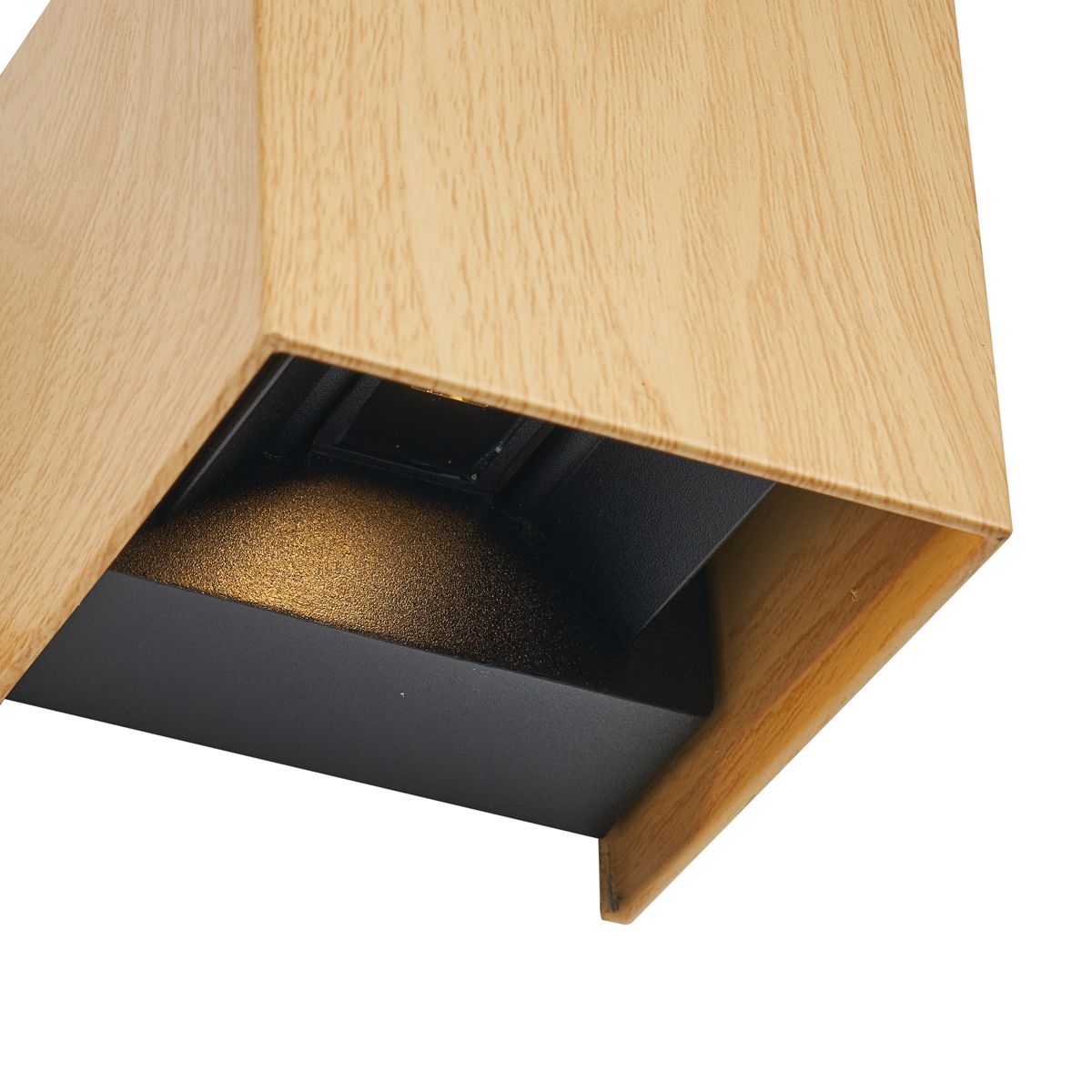 Scandinavische buiten wandlamp hout print incl. LED IP54 - Edwin